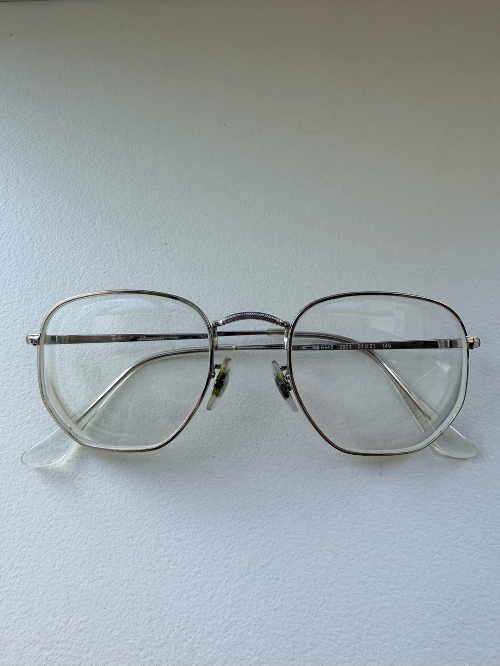 Ray-Ban 145 Metal Eyeglass Frames Silver
